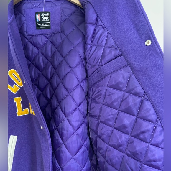 Purple and White Los Angeles Lakers Varsity Jacket - Picture 6 of 6